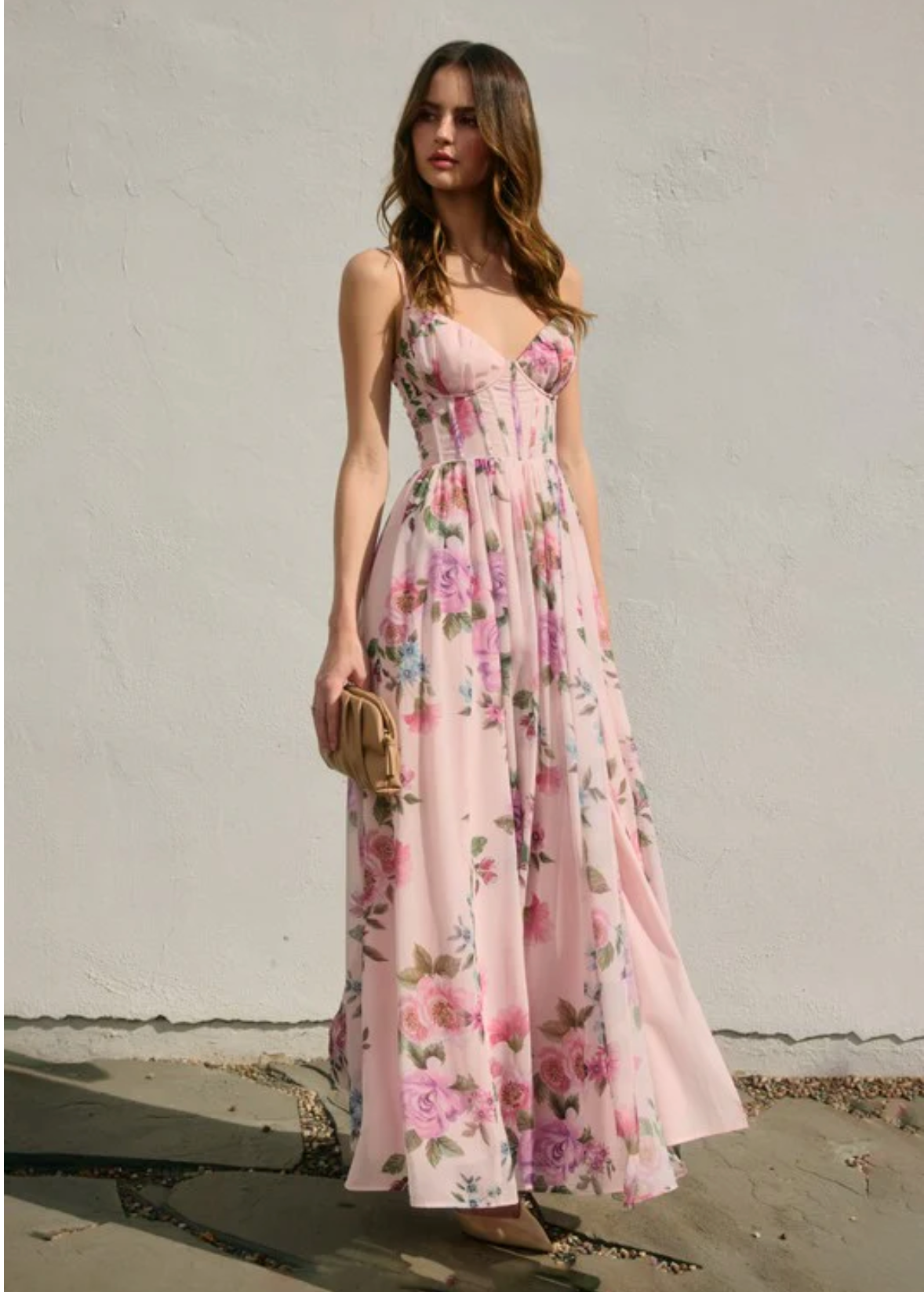 Sweet Candy Corset Maxi Dress