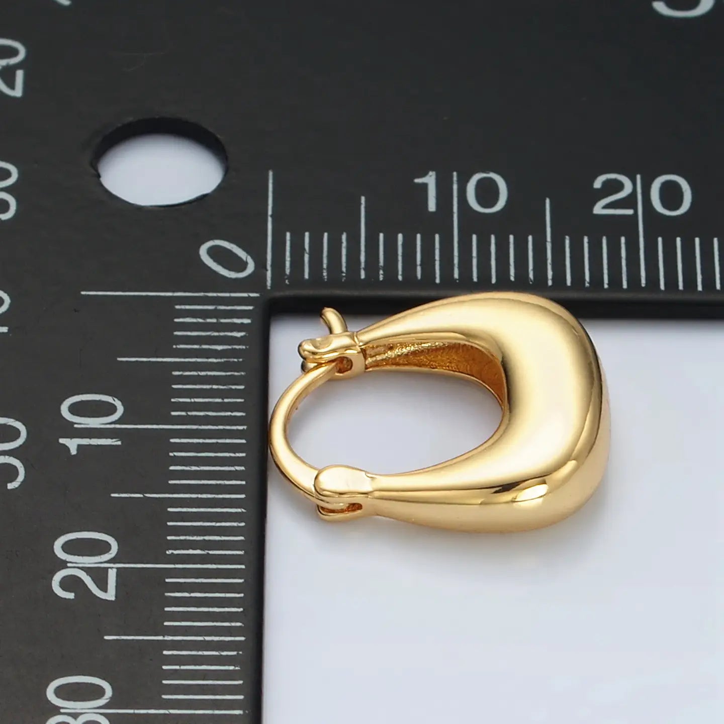Square Latch Hoop Earrings