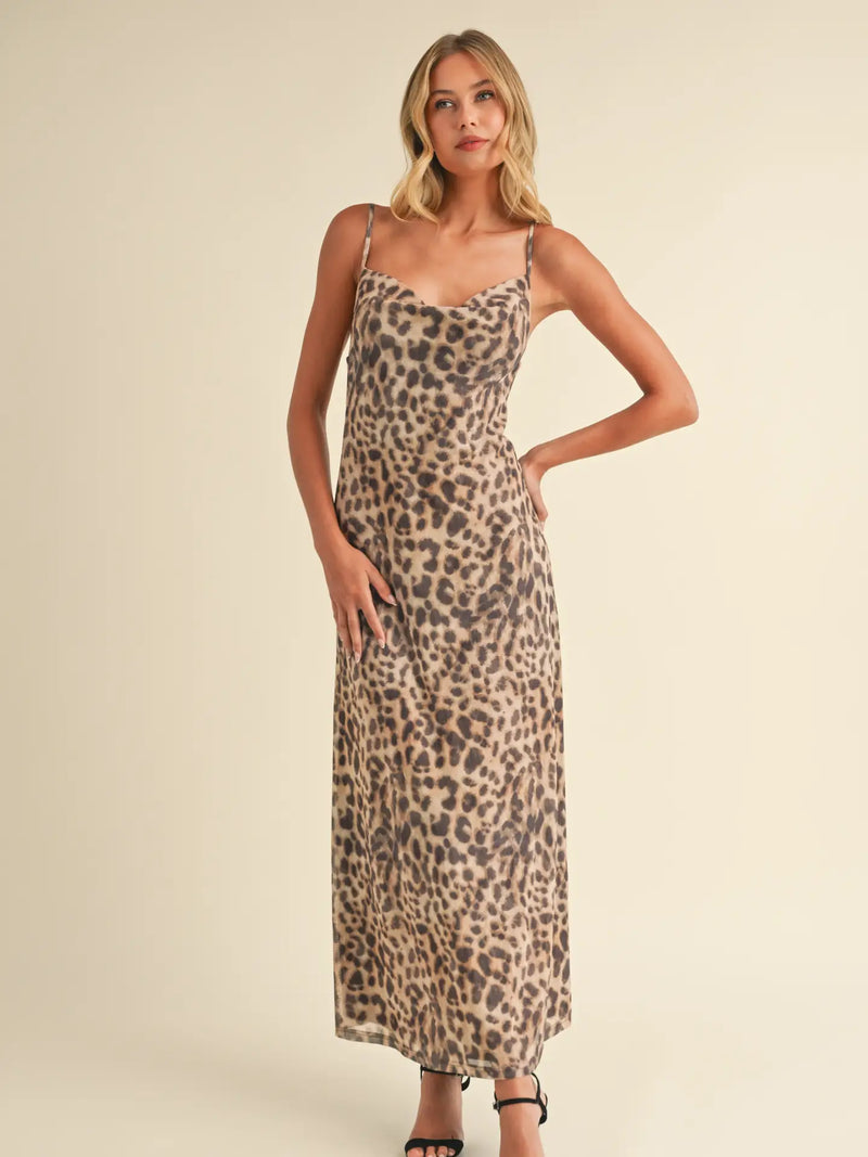 Home For The Holidays Leopard Dress