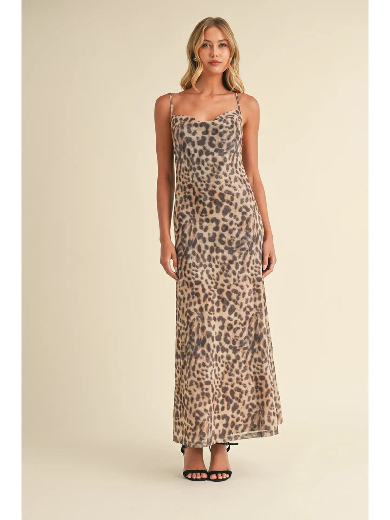 Home For The Holidays Leopard Dress