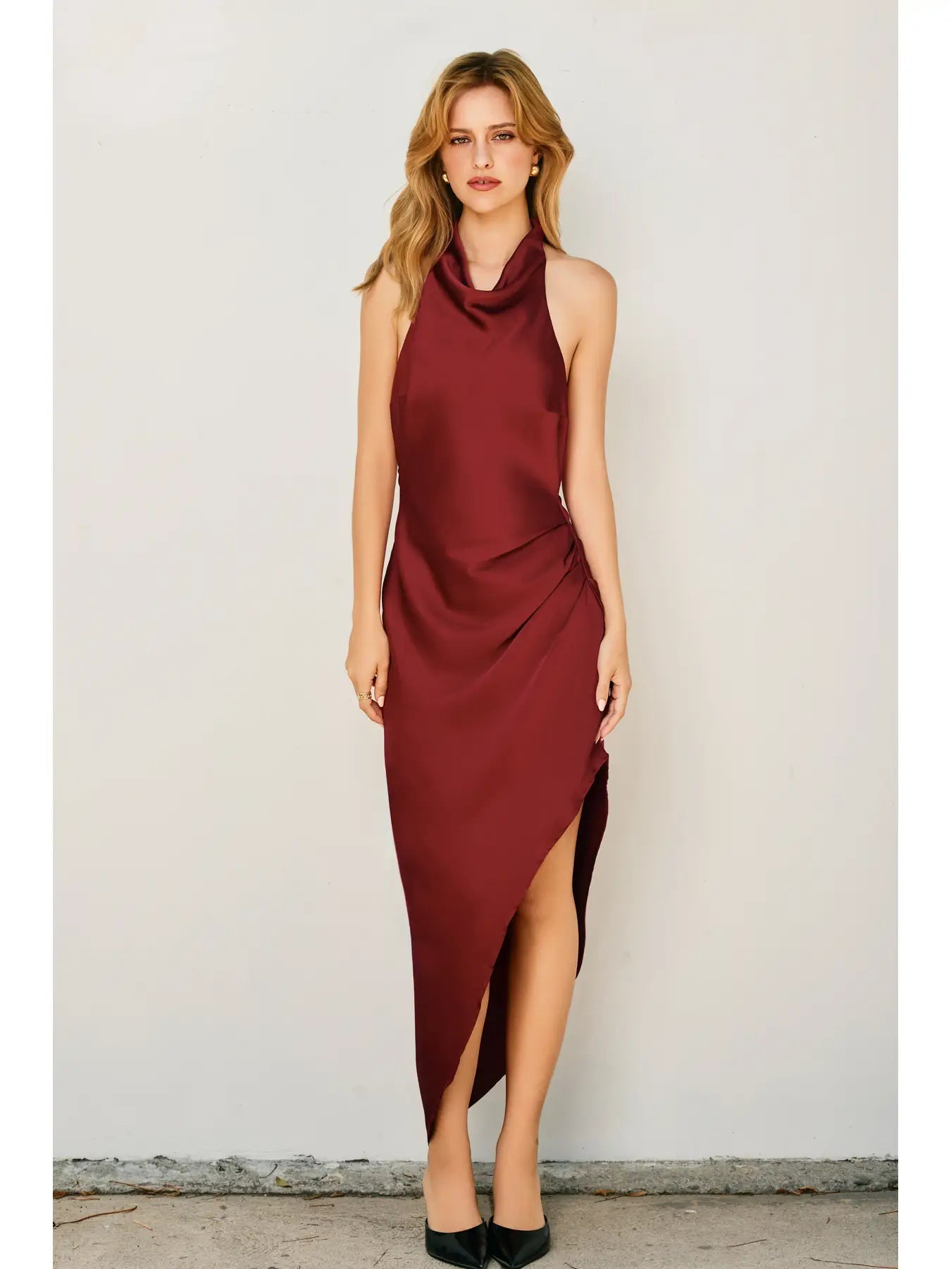 Sivan High Neck Midi