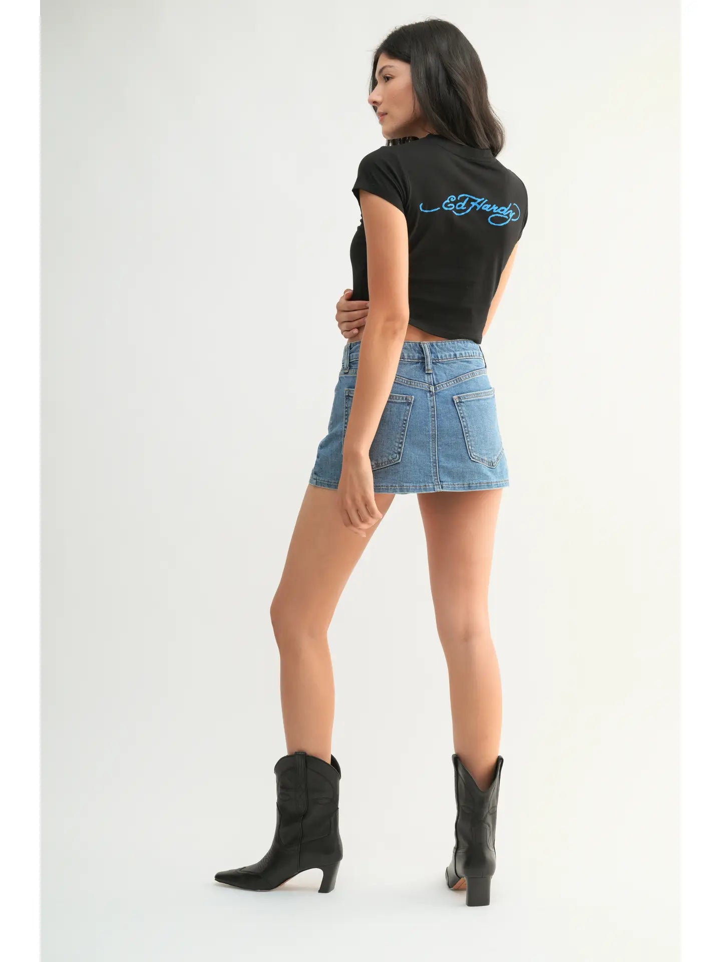 Denim Skort