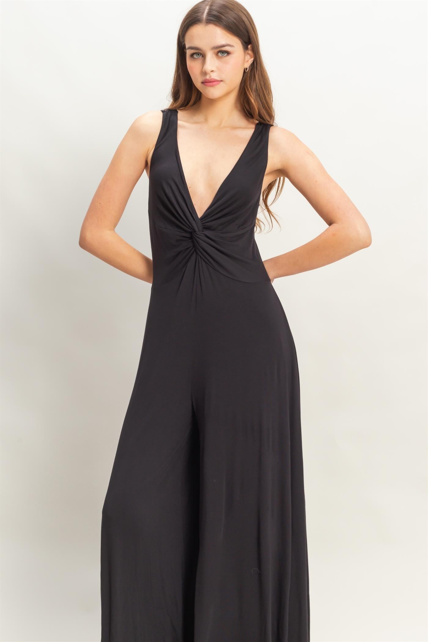 Knot Bust Jersey jumpsuit