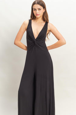 Knot Bust Jersey jumpsuit