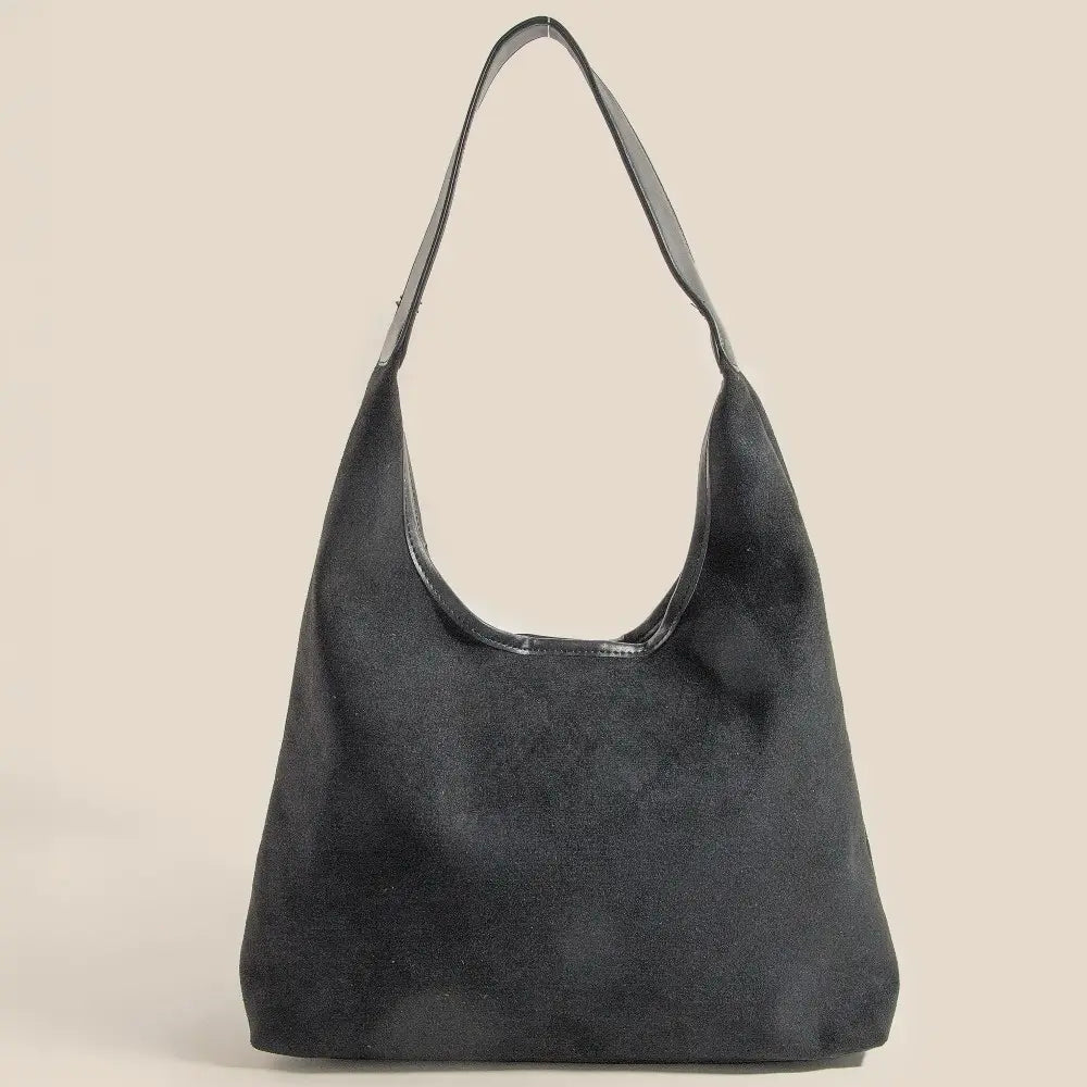 Faux Leather Trim Bag