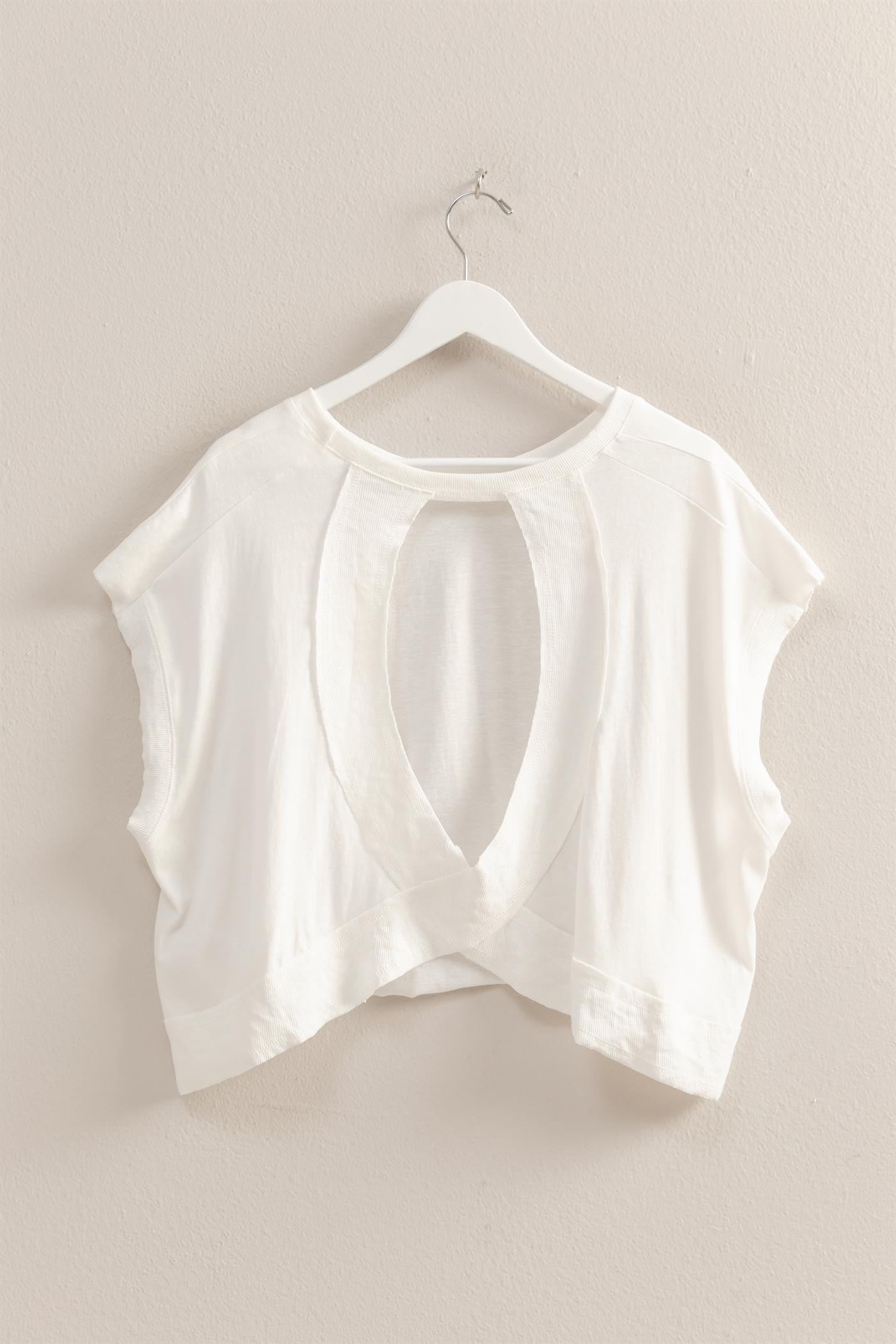 Boxy Crew Neck - Open Back