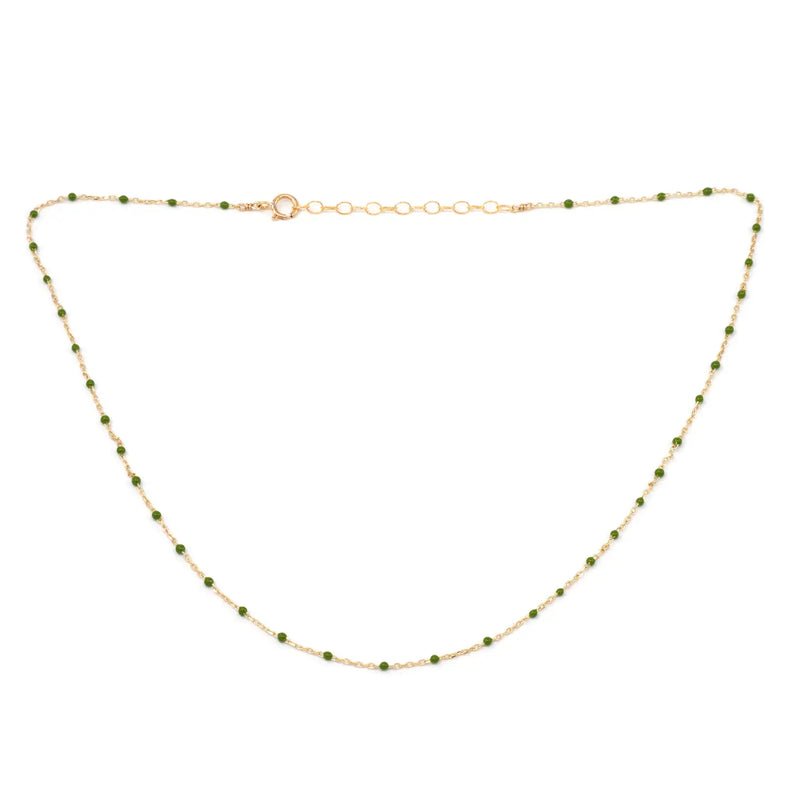 Enamel & Gold Necklace