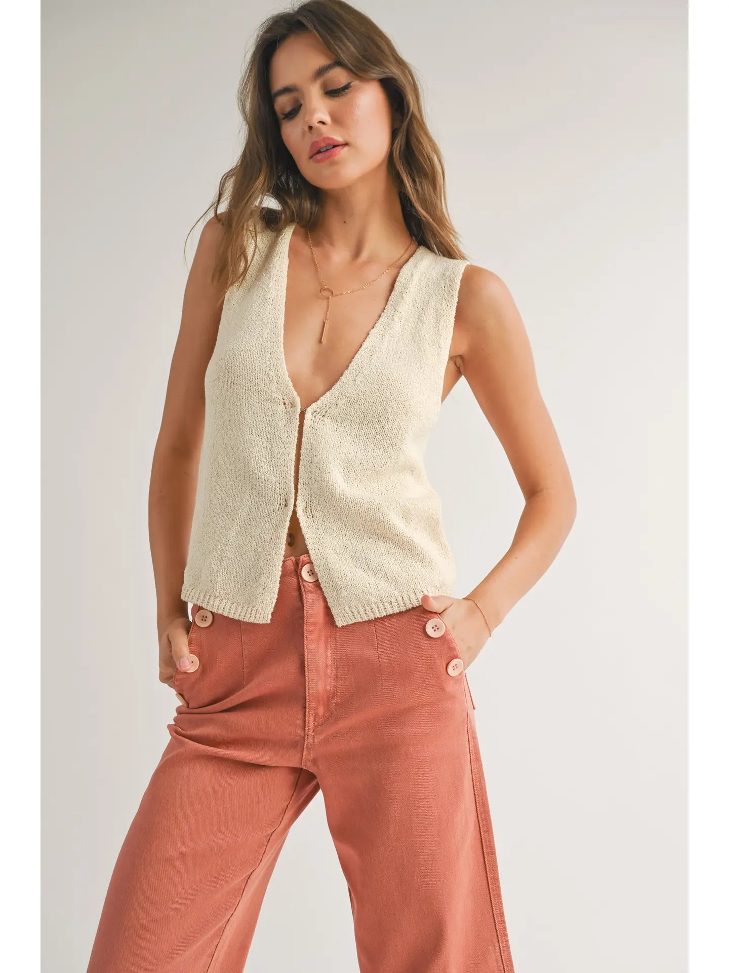 Brooklyn Hook & Eye Knit Top