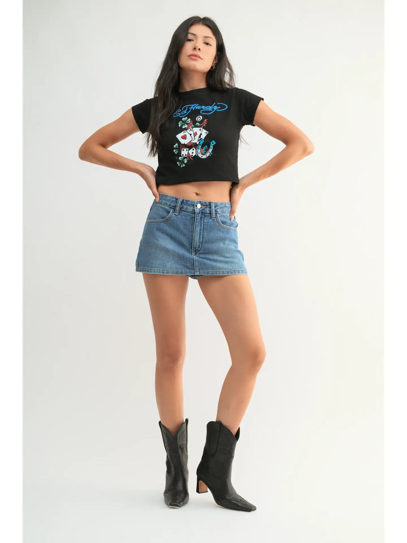 Denim Skort