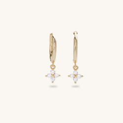 Crystal Charm Huggies
