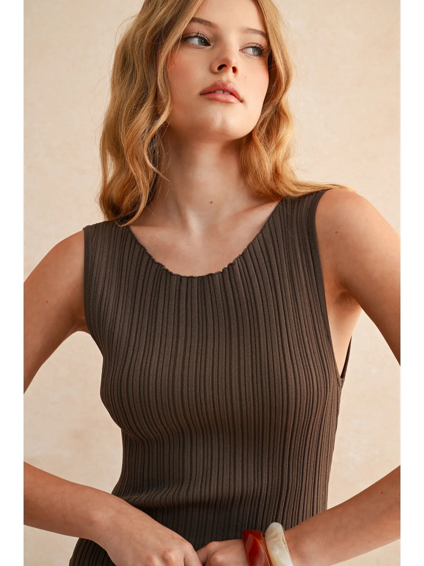Stassi Ribbed Midi