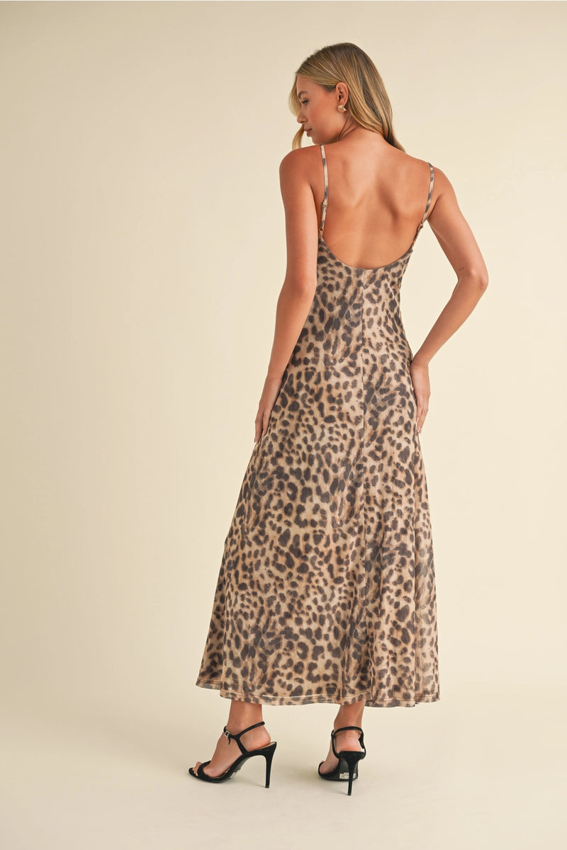 Home For The Holidays Leopard Dress