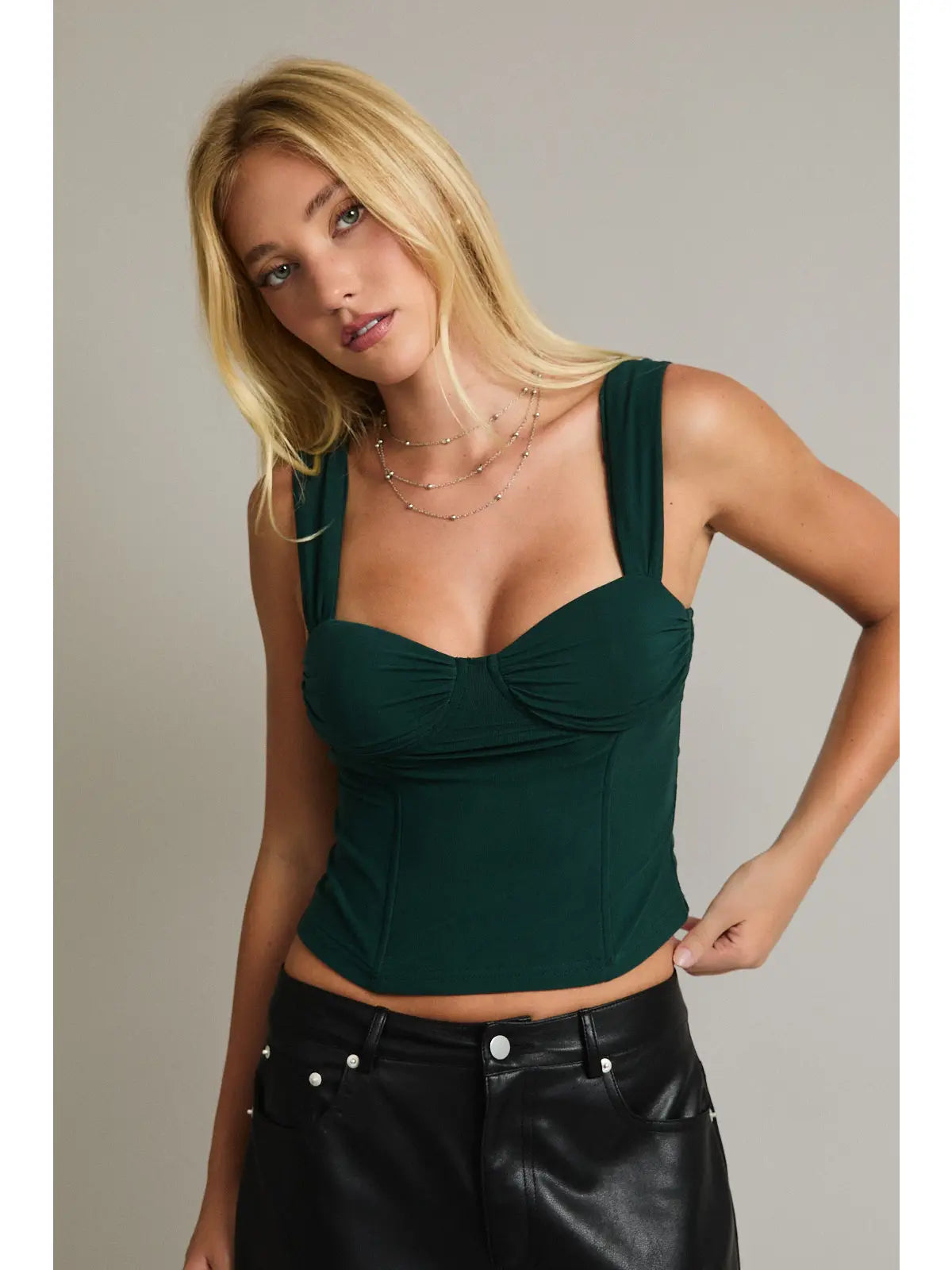 Mistletoe Bustier Top