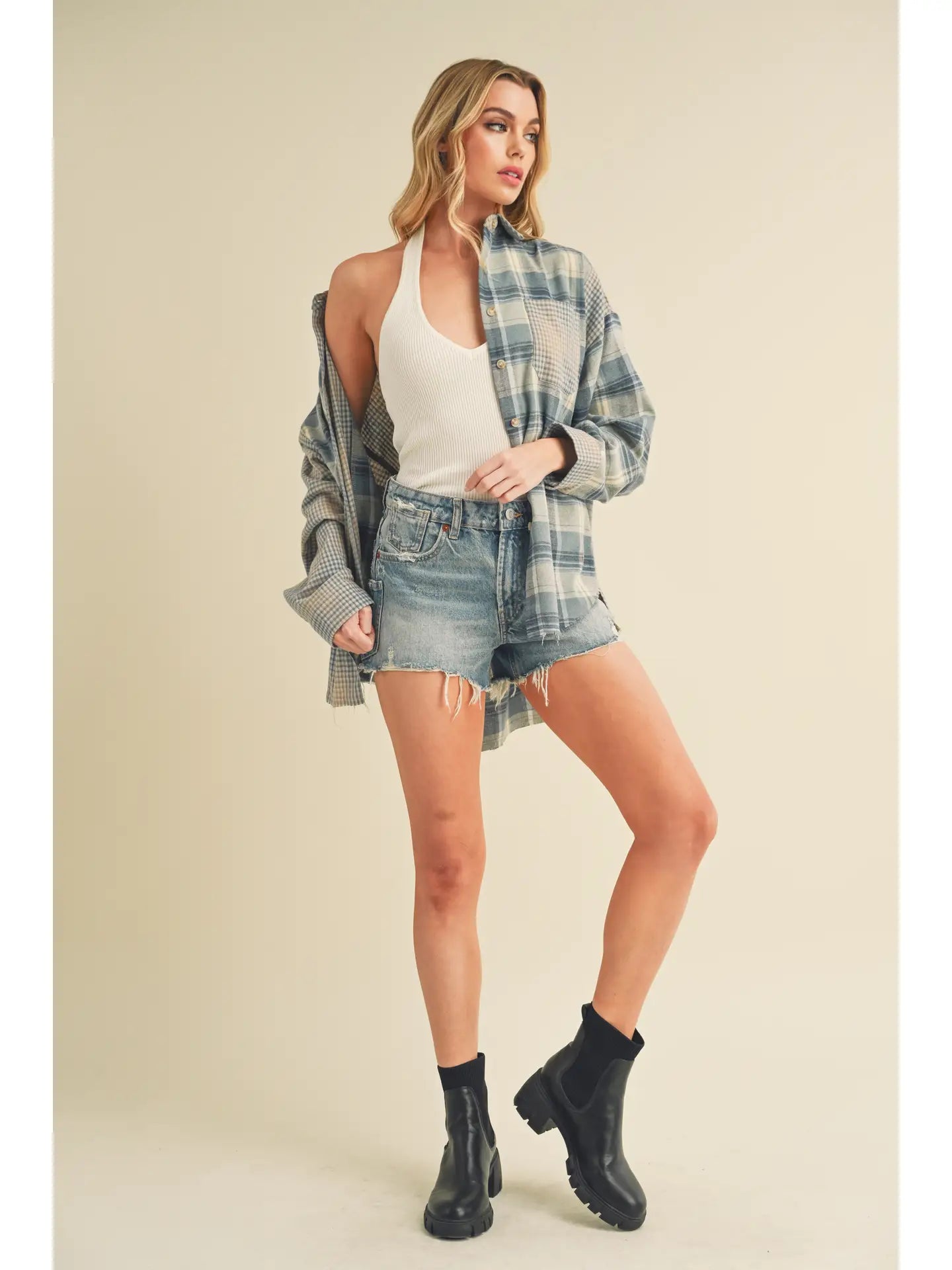 Kambrie Plaid Flannel Shirt