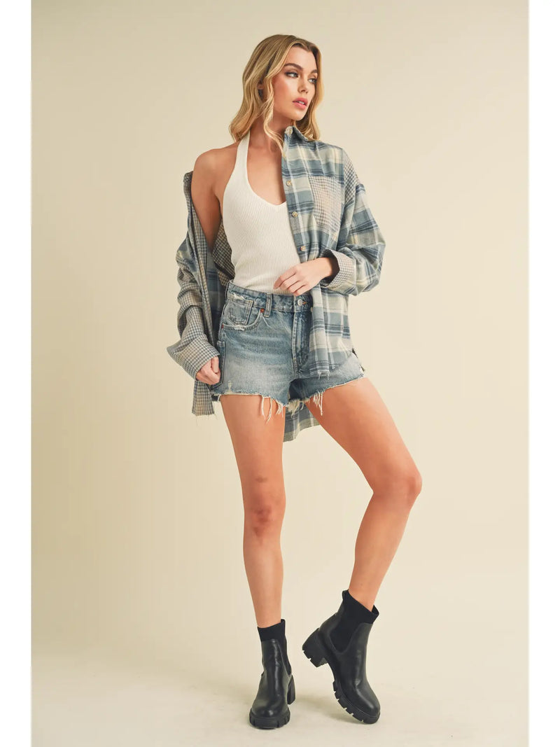 Kambrie Plaid Flannel Shirt