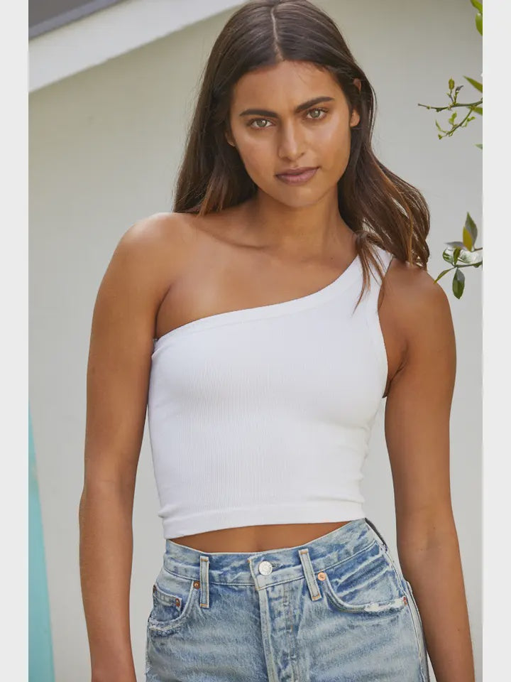 Empress One Shoulder Tank Top