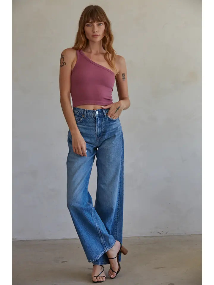 Empress One Shoulder Tank Top