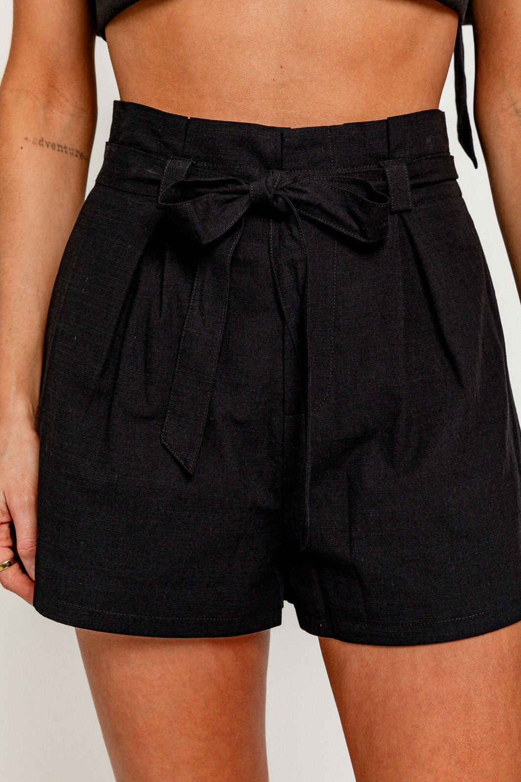Brianna Paperbag Waist Tie Shorts