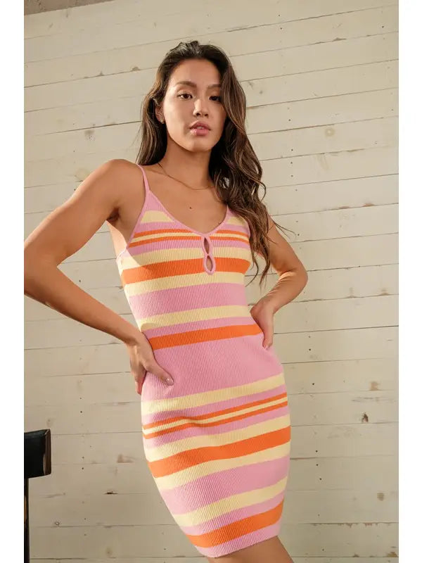 Creamsicle Striped Dress