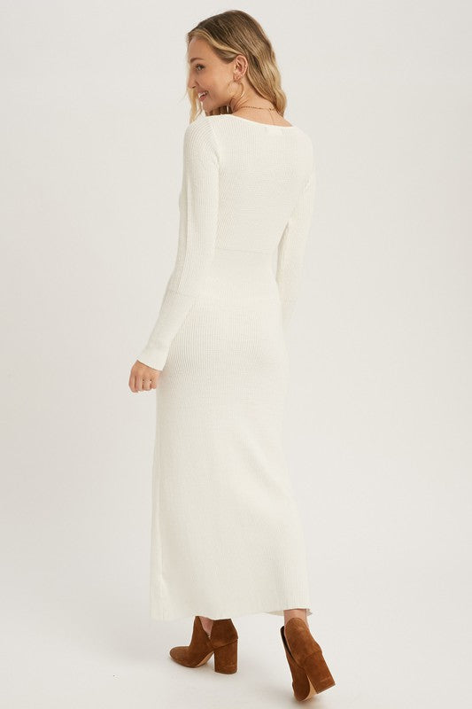 Cream Knit Maxi