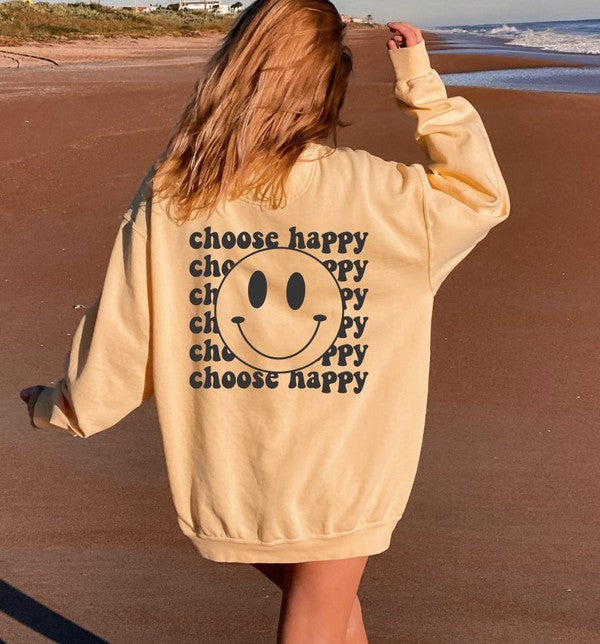 Choose Happy Comfort Color Sweatshirt - Online Exclusive