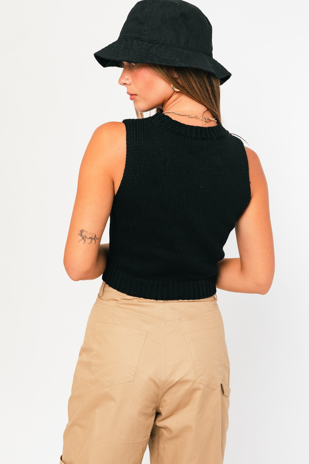 Knitted Sweater Vest Tank