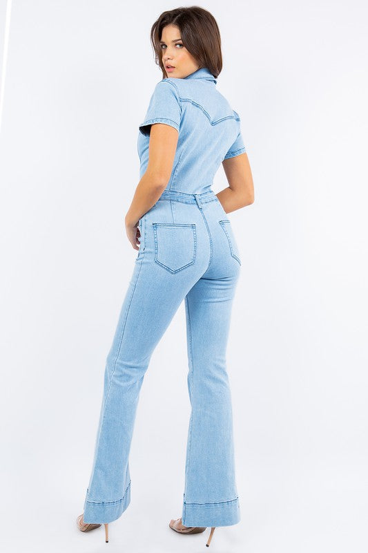 Denim Dayz” Blue Jean Jumpsuit – House of Mystique