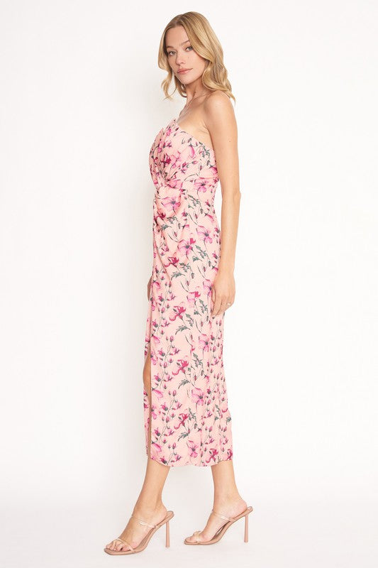 Blooming Strapless Midi