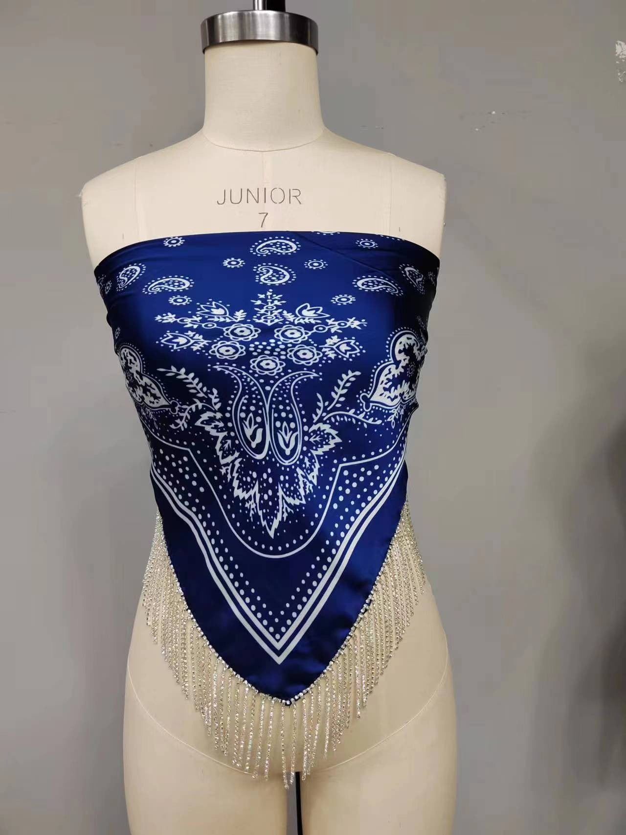 Paisley Border Print Scarf