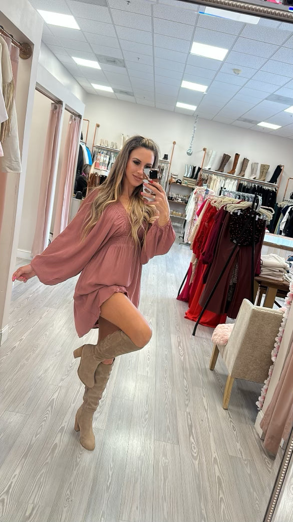 Gauze Mini Dress