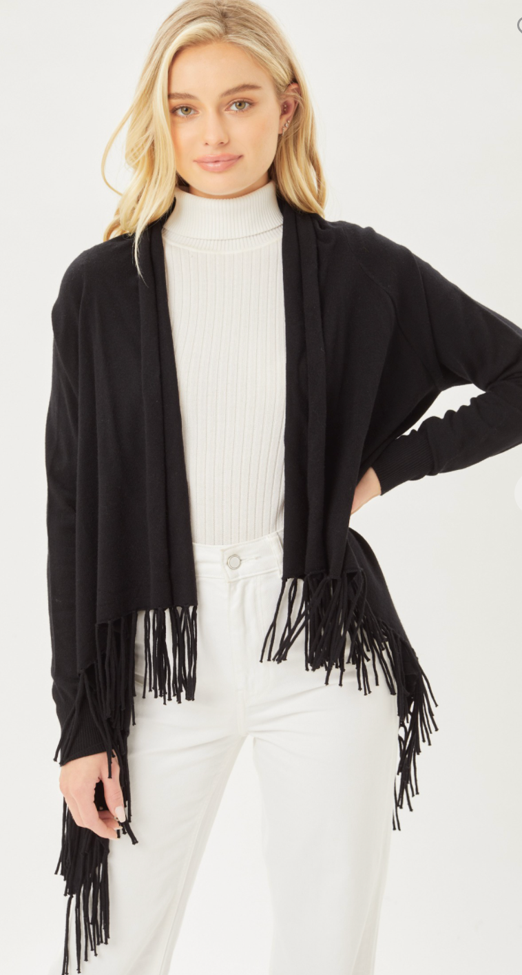 Fringey Wrap Top