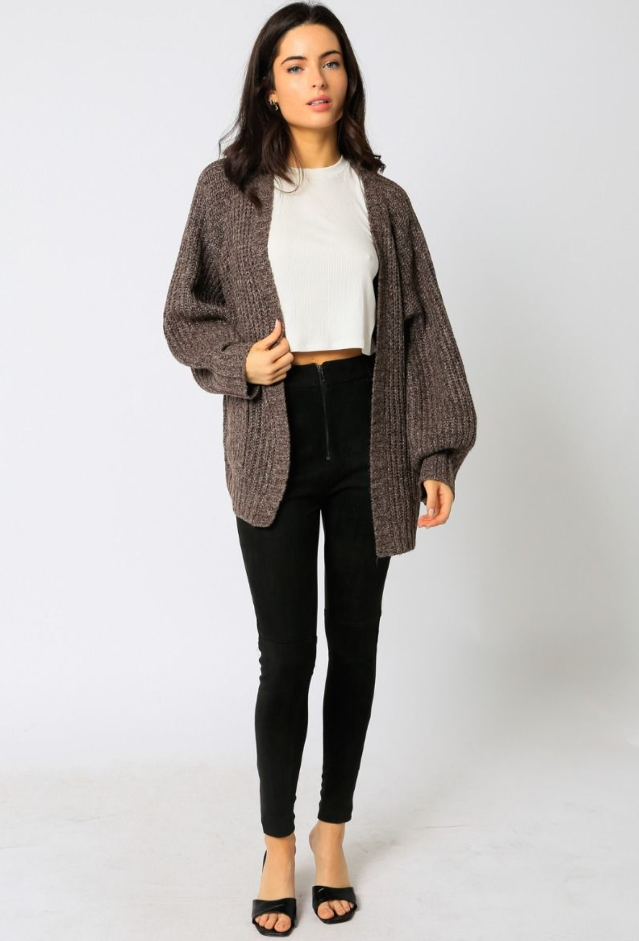 Suede Zipper Leggings