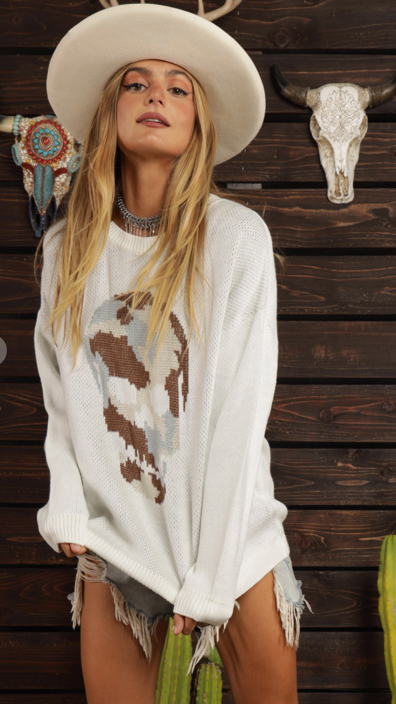 Camo Skull Sweater